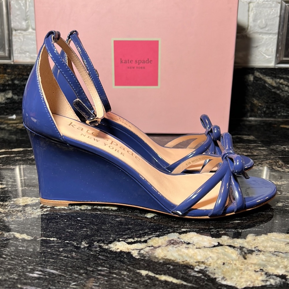 NWOB Kate Spade Flamenco Wedge Sandals, 9.5 - Picture 13 of 17
